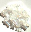 50 10mm Transparent Matte Crystal AB Angel Wing Beads